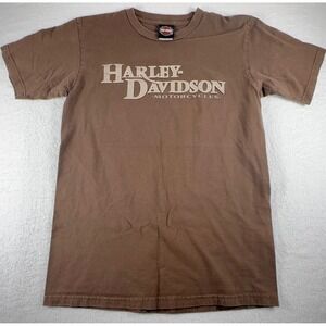 Harley Davidson Shirt Mens M Brown 2006 Orlando‎ FL Short Sleeve Graphic